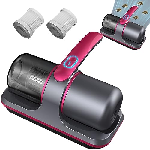 Aspirateur anti-acariens avec lumière UV – Aspirateur puissant sans fil pour un nettoyage en profondeur et l'élimination des acariens