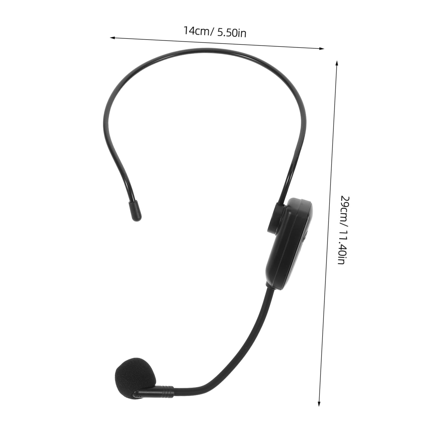 FRCOLOR Micrófono Inalámbrico para Profesores con Auriculares Sistema de Altavoces Apto para Enseñanza Instructores de Fitness Guías Turísticos Color Micrófono de Mano Profesional