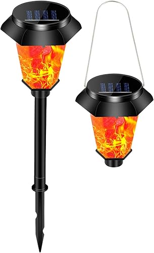 UCGG Luces solares para exteriores, 1 paquete de luces solares brillantes de jardín IP65, impermeables, luces decorativas para patio, césped,