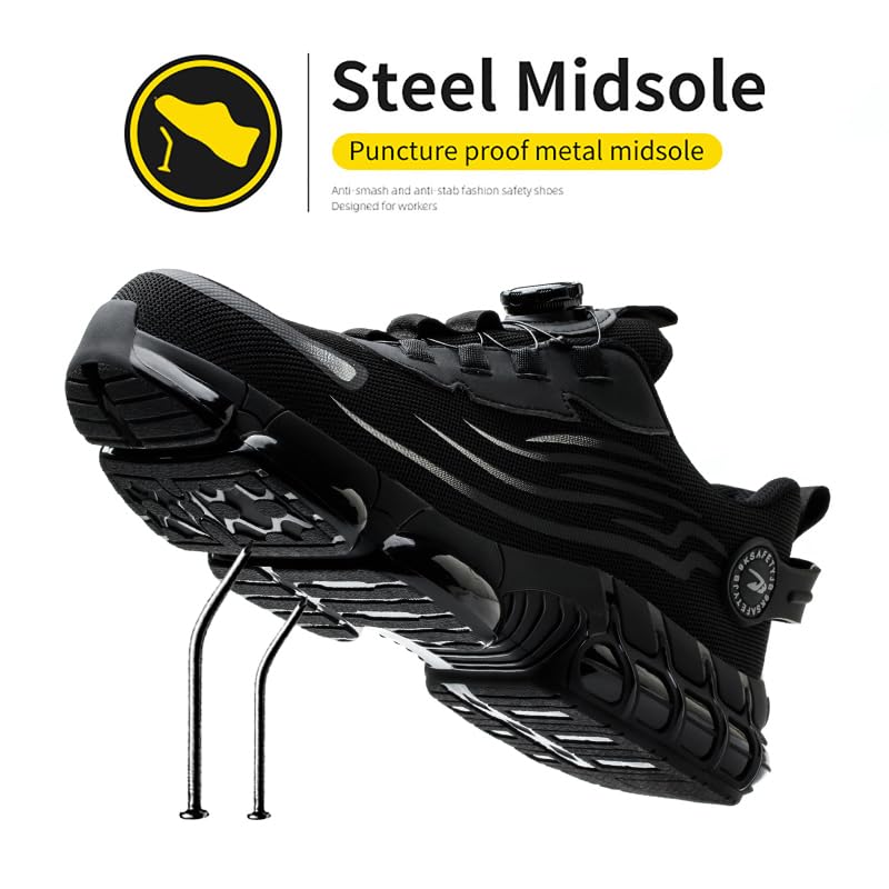 Steel Toe Work Sneakers for Men Women Lightweight Comfortable Industrial & Construction Work Safety Shoes4
