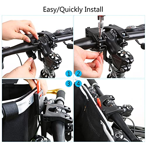 Lixada Bike Basket Waterproof Small Pet Cat Dog Carrier Bicycle Handlebar Front Basket,Quick Release Easy Install… - Image 5