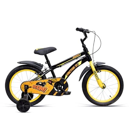 Vector 91 Boom 16T Black Single Speed Kids Cycle