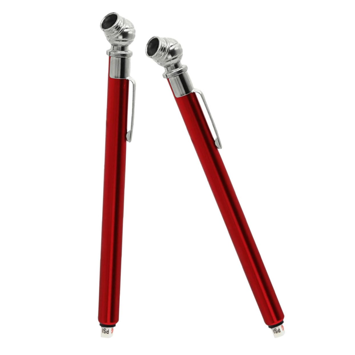 2pcs Mechanical Tire Pressure Gauge Pencil Style Accurate Portable Tire Pressure Reader for Cars Bicycles Trucks Compact Lightweight