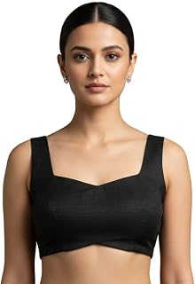 Thevasa Women's Princess Tie-Back Padded Blouse Price In India