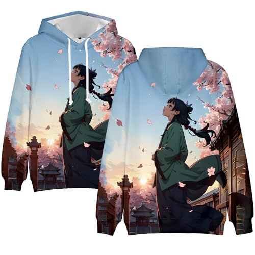 Easwisa Felpa con Cappuccio Unisex The Apothecary Diaries Maomao Stampa 3D Modelli Pullover Harajuku Hip Hop Felpa A Maniche Lunghe Cosplay Felpe con Cappuccio-J||4X_l