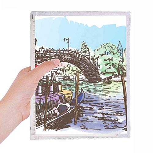 Carnet à aquarelle Venise rechargeable spirale pour peinture et dessin