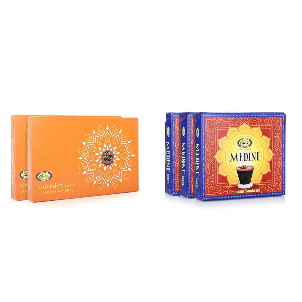 Cycle Pure Naivedya Gold Sambrani Dhoop Cups (Sandalwood), 18 pcs with Holder | Charcoal-Free HAVA | Cycle Medini Cup Sambrani – Pack of 3(10 Cups Per Pack) | Calm, Earthy Fragrance for Daily Puja &-picture-10