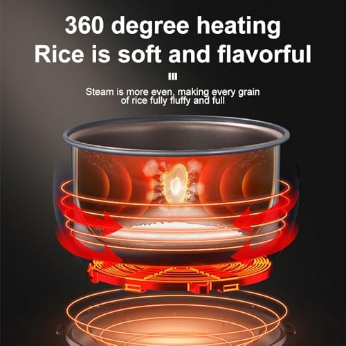 Cuit-riz mini 2L, cuiseur de riz compact à une touche | avec maintien au chaud pour étudiants, célibataires et petites cuisines