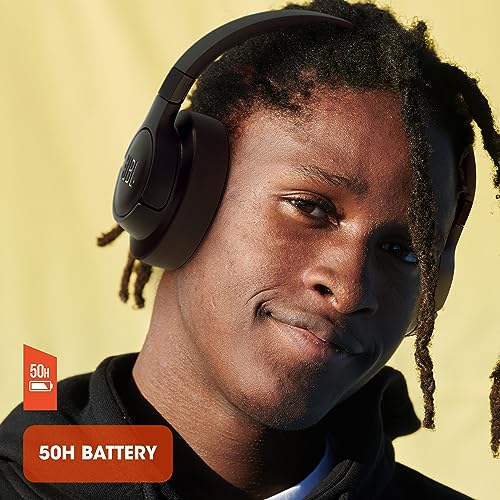 Image of JBL Tune 710BT by Harman, 50 Hours Playtime with Quick Charging Wireless Over Ear Headphones with Mic, Dual Pairing, AUX & Voice Assistant Support for Mobile Phones (Blue)