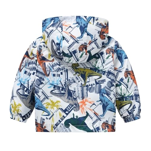 Toddler Baby Jacket Girls Boys Cute Cartoon Windbreaker Coats Rain Jacket Hooded Zip Light Outerwear Toddler Fall Coat2