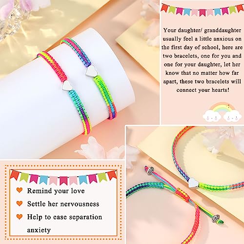 First Day of School Gifts for Mommy and Me Matching Bracelets, Kindergarten/Pre k/ 1st Grade/ 2nd Grade Back to School Gifts4