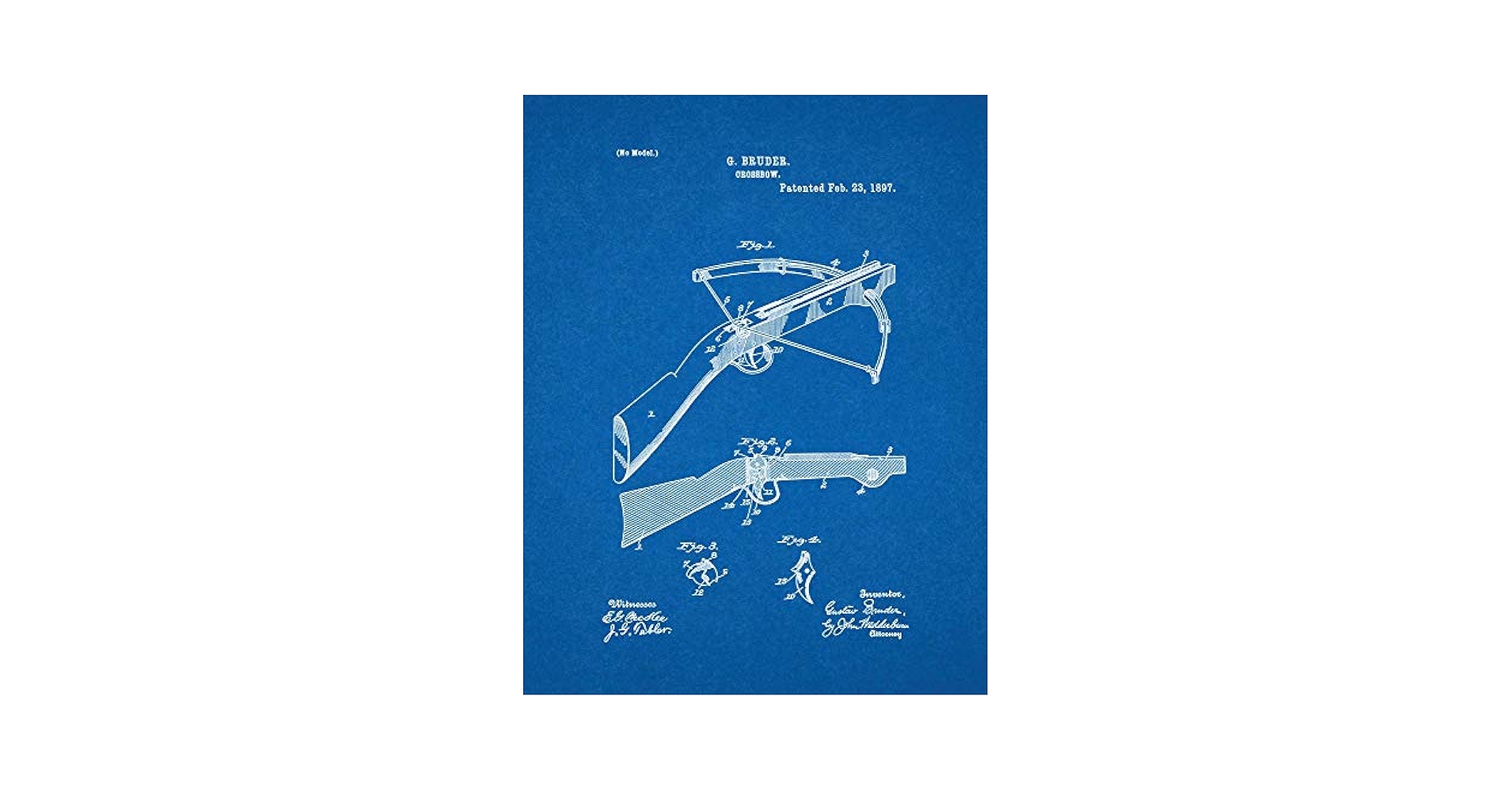 Amazon.com - Crossbow Patent Print Blueprint (16