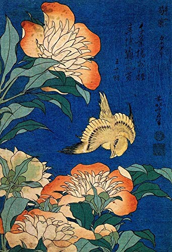 Peinture à l'huile Hokusai faite main par des professeurs pour salon élégant