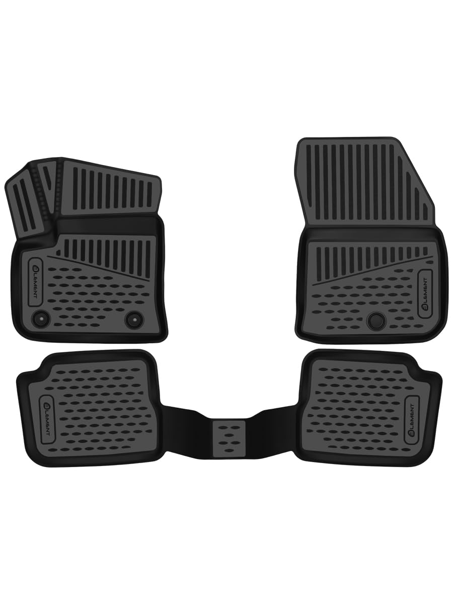 Element - Set di tappetini in gomma 3D adatti per Jeep Avenger | 2023 – oggi, 100% su misura, tappetini in gomma per auto, tappetini in gomma per auto