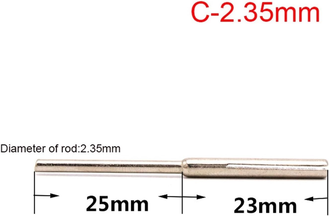 Sandpaper Split Clamp Bar 1-100PCS Sandpaper Clamp 2.35/3.0mm Fixing Rod Split Mandrels Long Abrasive Holder Clip for Electric Grinder Accessories(F-3.0mm,5pcs)