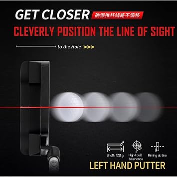 Left Handed Golf Putters - Men's and Women's Golf Blade Putter - Golf Club Putter for Adults Golf Training Practice