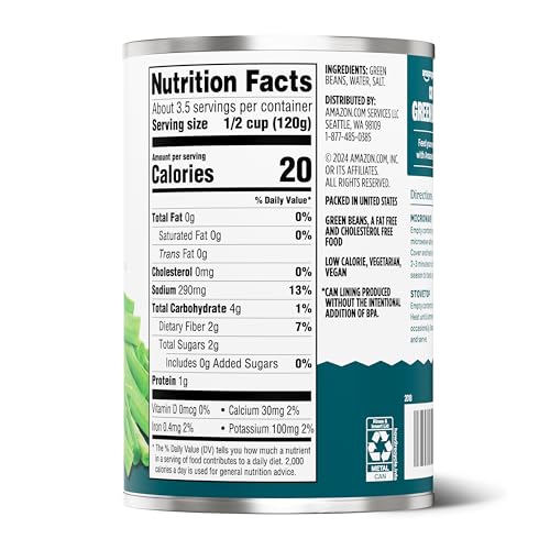 Amazon Grocery Cut Green Beans, 14.5 Oz - image 2