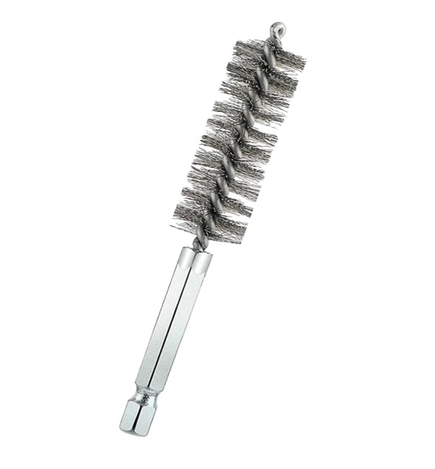 cepillo de alambre, Cepillos de tubo alambre, juego cepillos limpieza acero inoxidable 6 uds., orificio trenzado con barra hexagonal 1/4"(6 pcs-copper)