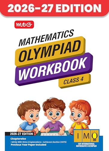 Image of MTG International Mathematics Olympiad (IMO) Workbook Class 4 - Chapter-wise MCQs with Achievers Section - SOF Olympiad Books For 2026-27 Exam