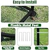 Large Metal Chicken Coop with Run, Walkin Poultry Cage for Outdoor and Yard Farm Use, Waterproof Cover, Duck Rabbit Cat House Chicken Run Pen (13.1'L x 9.8'W x 6.6'H)