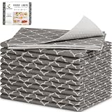 Cooyes 12 Pack Refrigerator Shelf Liners for French Door Fridge...