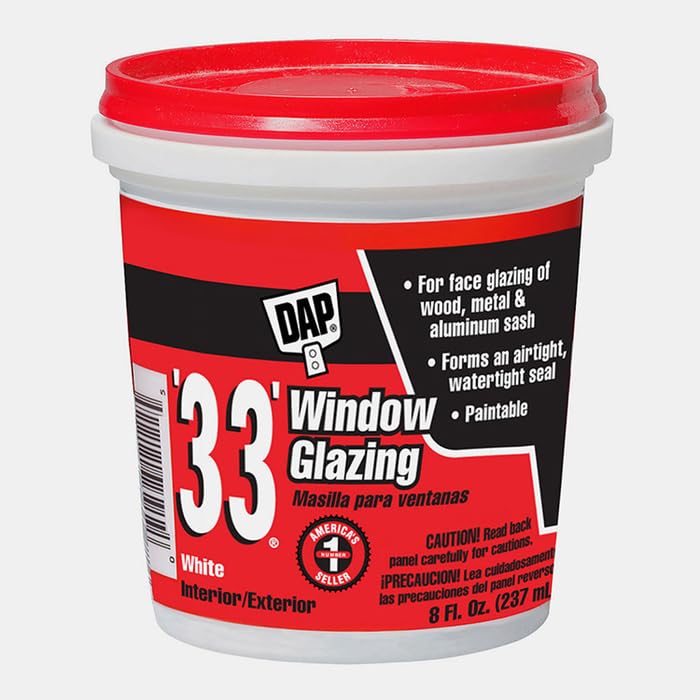 12-Pack of 1/2 pt DAP 12120 White #33 Glazing Glazing Compound