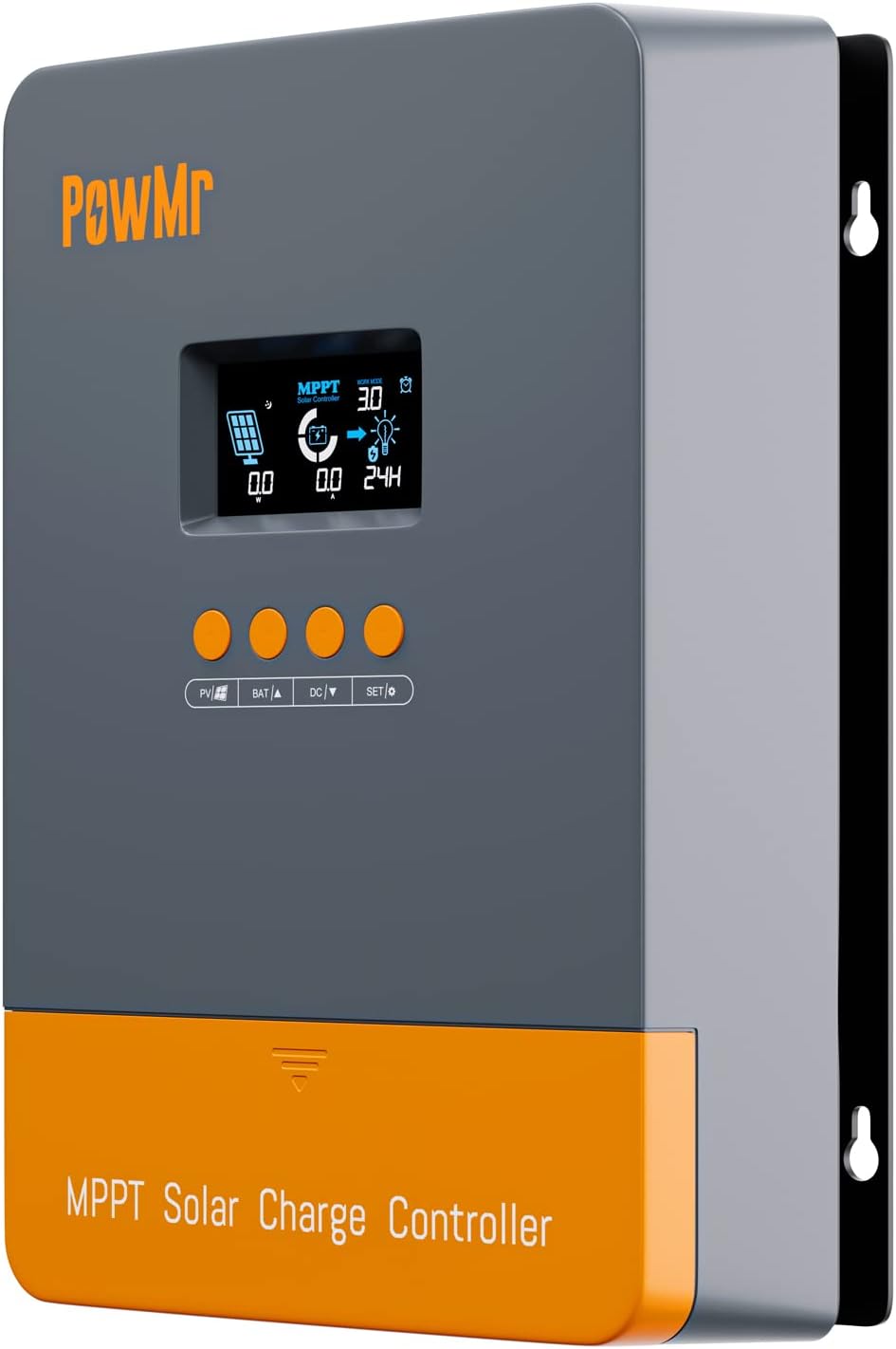 PowMr 60AMP MPPT Charg Controller, Fit for 12V 24V 36V 48V Lead-Acid Lithium Battery, MAX 160V 2880W Input Solar Charge Controller