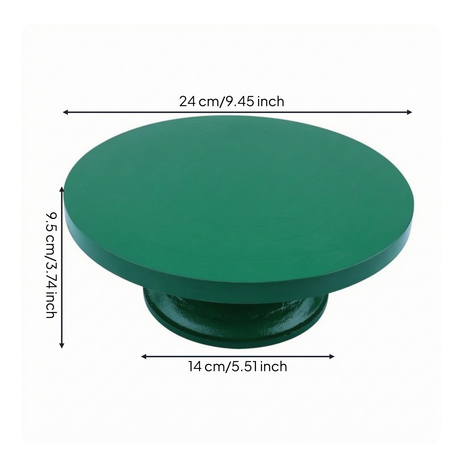 Tornio Girevole Manuale Semplice, 24cm