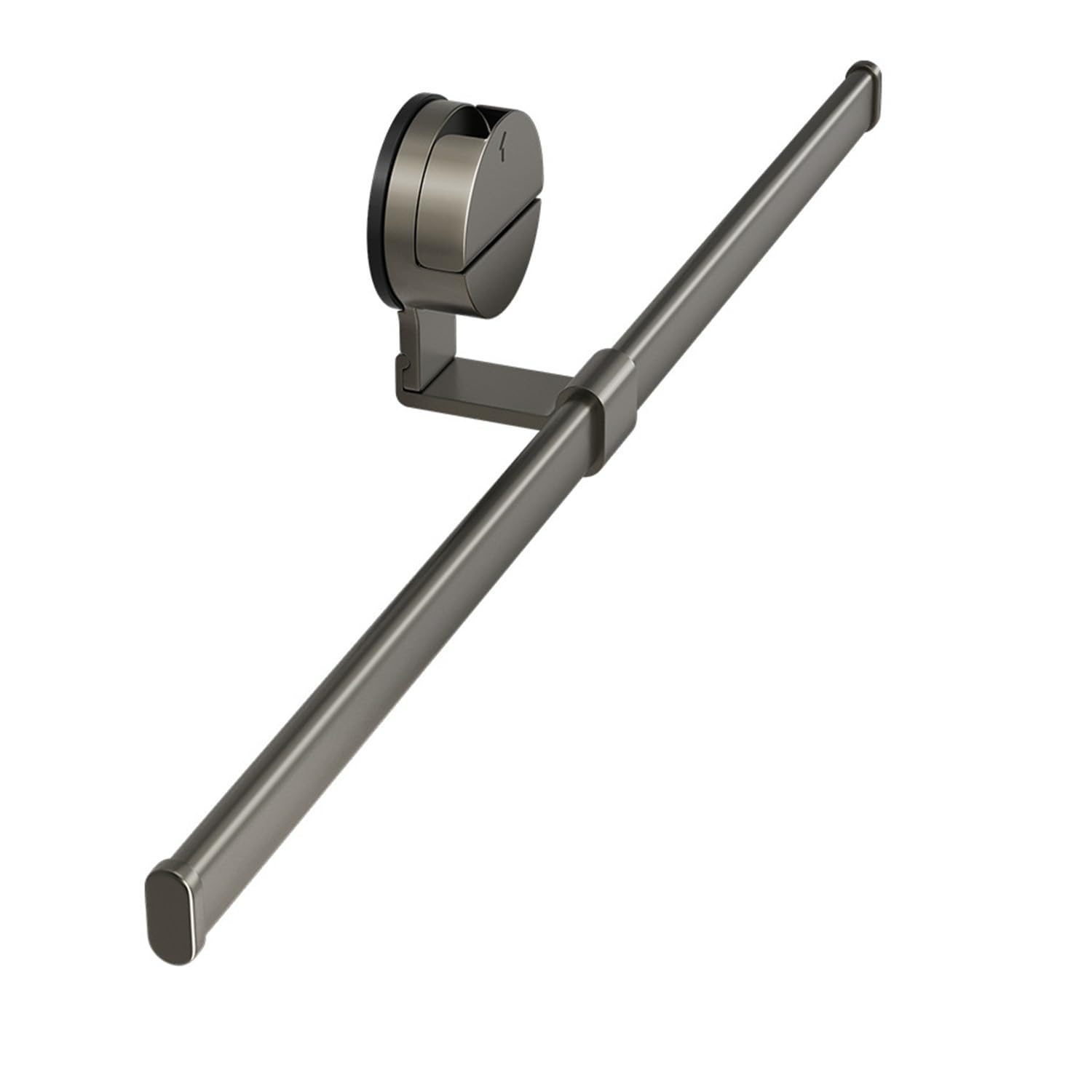 LMYSXAOZ Suction Towel Bar, Removable Rack, Single Bar No Hole Holder, Drill Rod For Bathroom Kitchen, Space Aluminum Rail(60cm/23.6in)