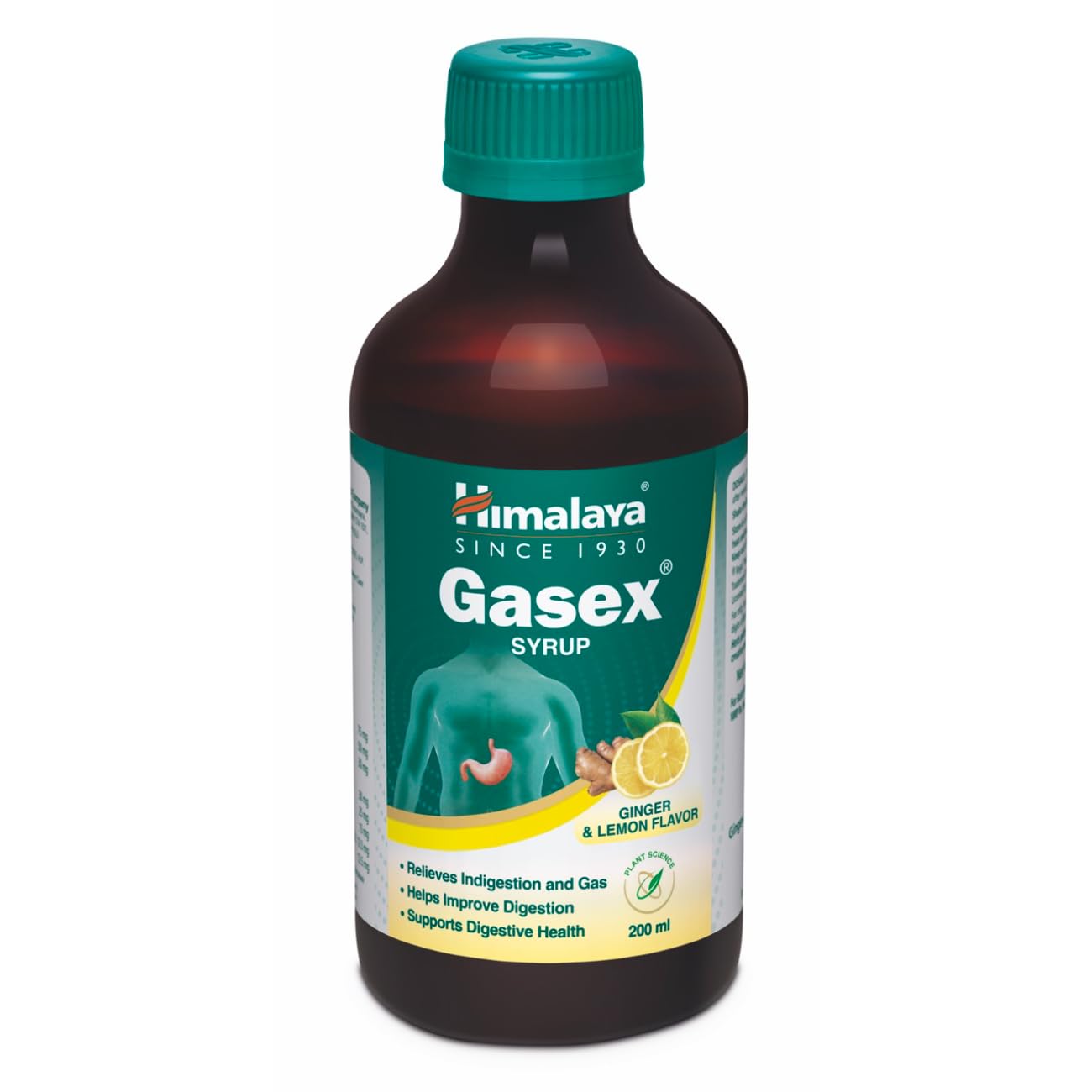 Himalaya Gasex Syrup - 200 ml (Ginger Lemon) — Amazon image 2