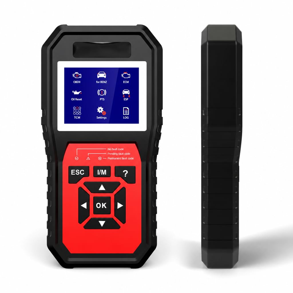 Konnwei KW460 Escáner Diagnóstico OBD2 para Mercedes Benz Motor ABS SRS Transmisión TPMS con Actualizaciones Gratuitas