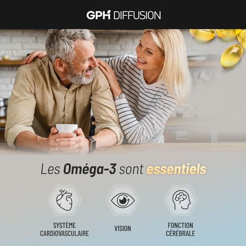 Oméga 3 - Huile de Poissons Sauvages - Cerveau - Vision - Coeur - EPA 660mg / DHA 440mg - 100 capsules - GPH Diffusion – Image 7