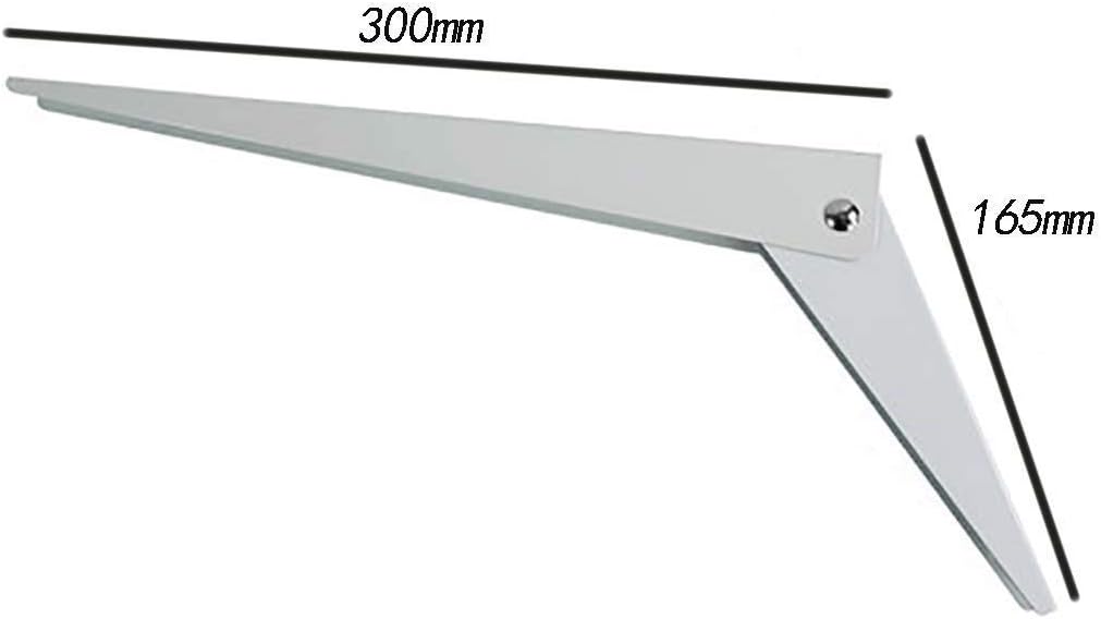 Supports shelves wall,Corner Bracket,Shelf bracket 2pcs Adjustable Brace Foldable Wall Mounted Shelf 90 Degree Angle Shelf Bracket L Shape Right Angle Bracket Maximum load 100kg (Size : 165 * 250mm) (