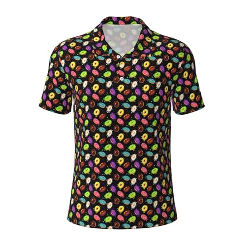 Chemise homme manches courtes respirante sport fitness voyage donut