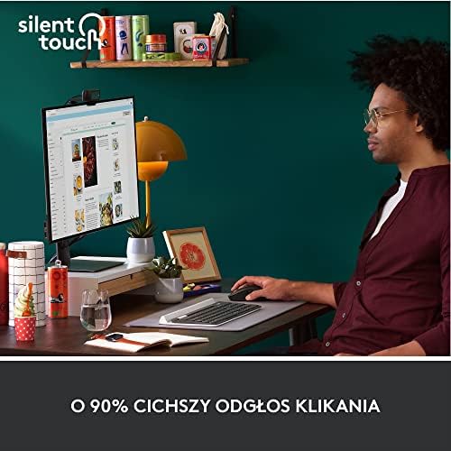 Logitech Signature M650 L myszka bezprzewodowa Bluetooth dla dużych dłoni, ciche przyciski, personalizowalne przyciski boczne, kompatybilność z wieloma urządzeniami - Szary