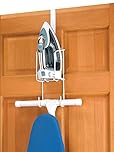 Whitmor Wire Over The Door Ironing Caddy - Iron and Ironing Board Storage Organizer, White