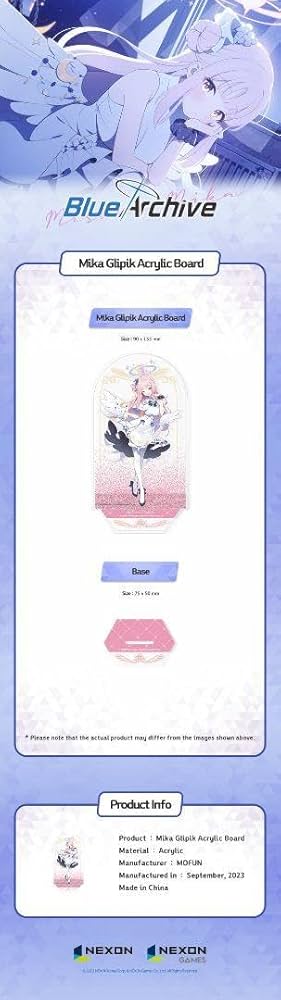 韓国限定　ブルーアーカイブ　ミカ　アクリルスタンド Amazon.co.jp: 【日本未発売・韓国限定ブルーアーカイブ ミカ