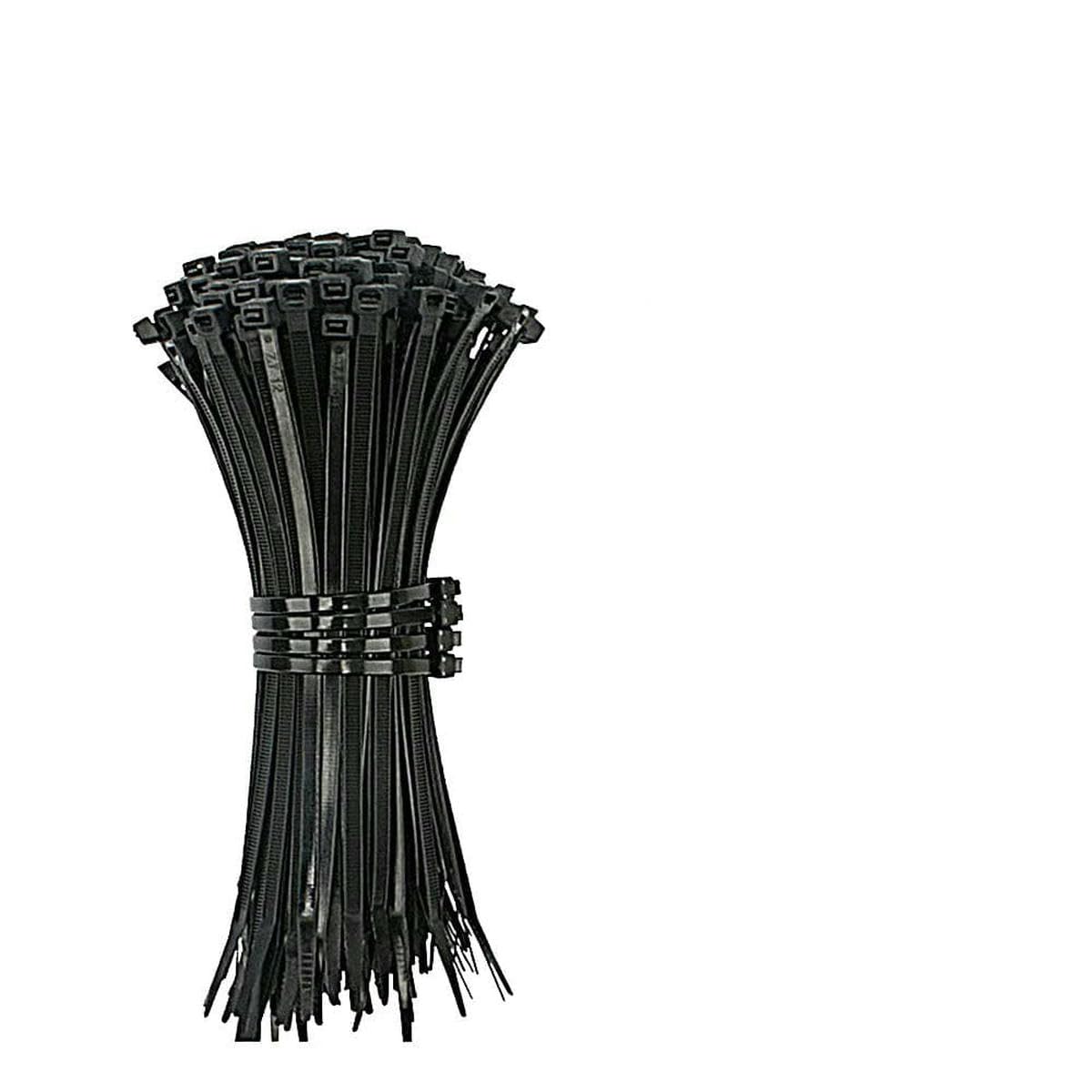 100pcs Self-Locking Nylon Ties Black Binding Tape Multi-Purpose Type Cold Resistant Ties Strong Binding-5mm X 200mm-300pcs