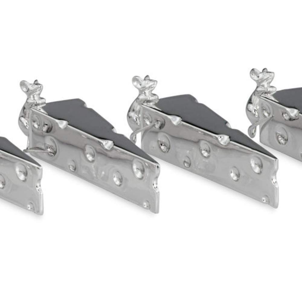 Messerbänkchen Käse Maus Versilbert 6er Set Messerbänke versilbert Messerbank Besteckablage Messer Bank