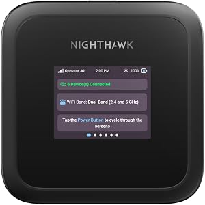NETGEAR Nighthawk M3 | Router WiFi Portatil | Router 5G Sim Portatil | WiFi 6 | hasta 2,5 Gbps, Hotspot Desbloqueado, comparte múltiples Dispositivos, Ideal para hogar o Empresa (MH3150)