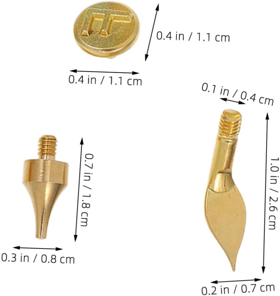 Angoily 1set Wood Burning Tips for Pyrography DIY Letter Number Symbol Stencils for Unique Woodworking Projects Compatible Electric Soldering Tools