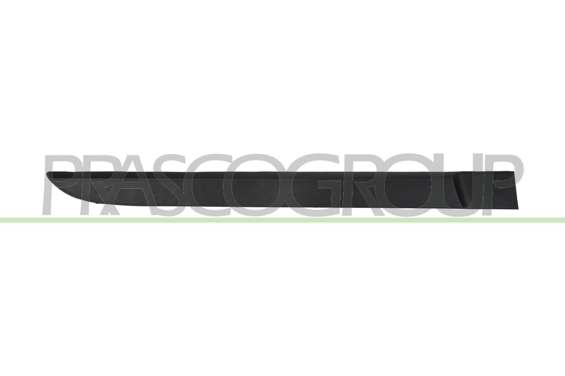 Protective Strip Door Rear Right Black for Renault Megane Model 01/06-10/08 Grained Model 5-Door