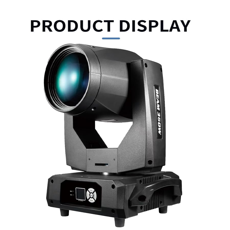 CAZULO Set of 2 17R 350W Beam Moving Head Light DMX512 Sound Control DJ Disco Music Party Bar Stage Lights