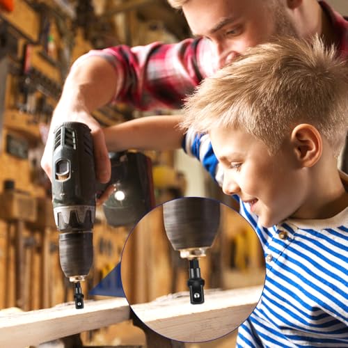 Image of 3 /8 Impact Socket Adapter Set, 5PCS Black Drill Sockets Adapter 1 /4 to 3 /8 Drive Adapters Kit for Impact Driver Automotive DIY Extension Socket Bits Handle Nut Driver and Drills(3 /8 Square Tip)