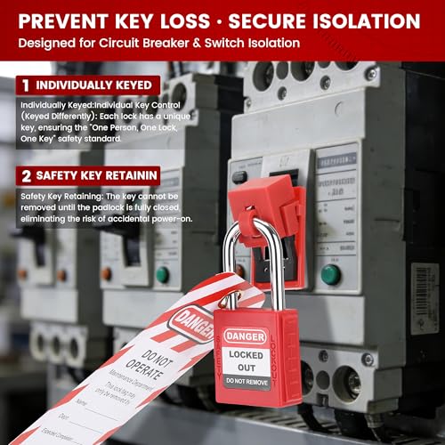 Kit de verrouillage avec moraillon pour sécuriser les disjoncteurs