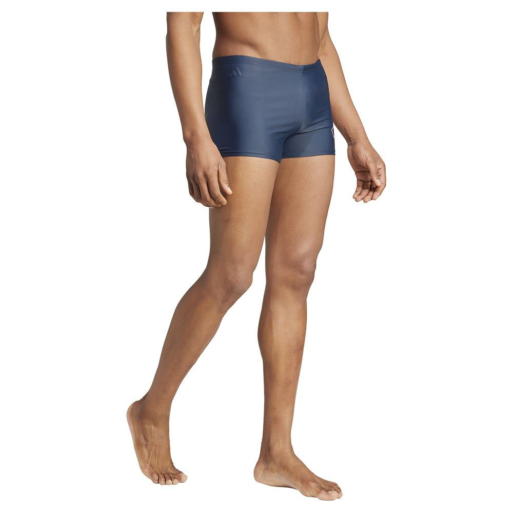adidas Men's Big Bars Swim Boxers, Aurora Ink/Pink Spark, M