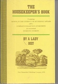 Housekeeper's Book, 1837, the