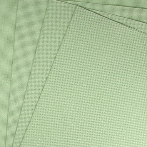 Image of KCS 4 /6 pc of 12 inch x 18 inch(30cmx45cm) 18CT Counted Cotton Aida Cloth Cross Stitch Fabric (4 pc,Light Green)