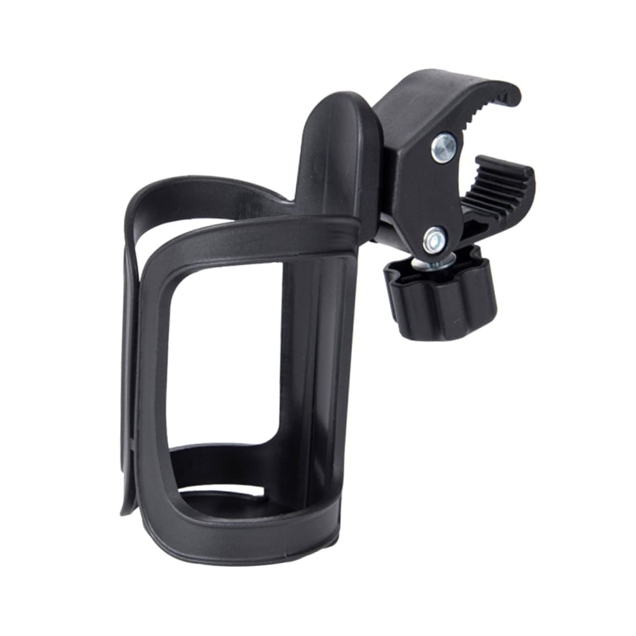 Kisangel Stroller Cup Holder Antislip Design for Bicycles Mountain Bikes Strollers and Wheelchairs Lightweight TPU Material Black