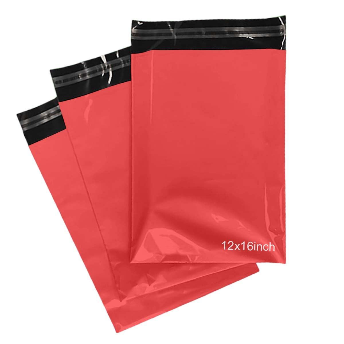 Packy Red Packy® 1000 Postage Bags 12'' X 16'' Self-Sealed Parcel Bags 300Mm X 400Mm Strong Waterproof Colour Mailing Bags Eco-Friendly Poly Mailers Parcel Delivery Bag Courier Shipping Mailer